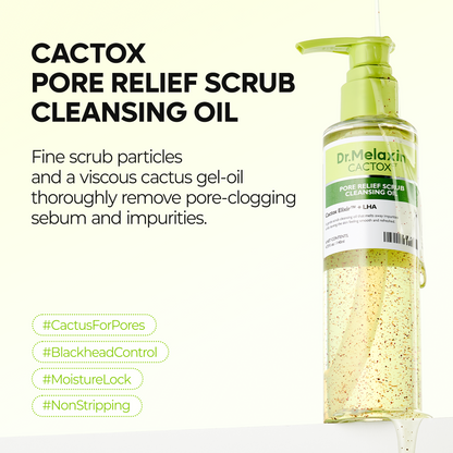 CACTOX Pore Relief Scrub Cleansing Oil