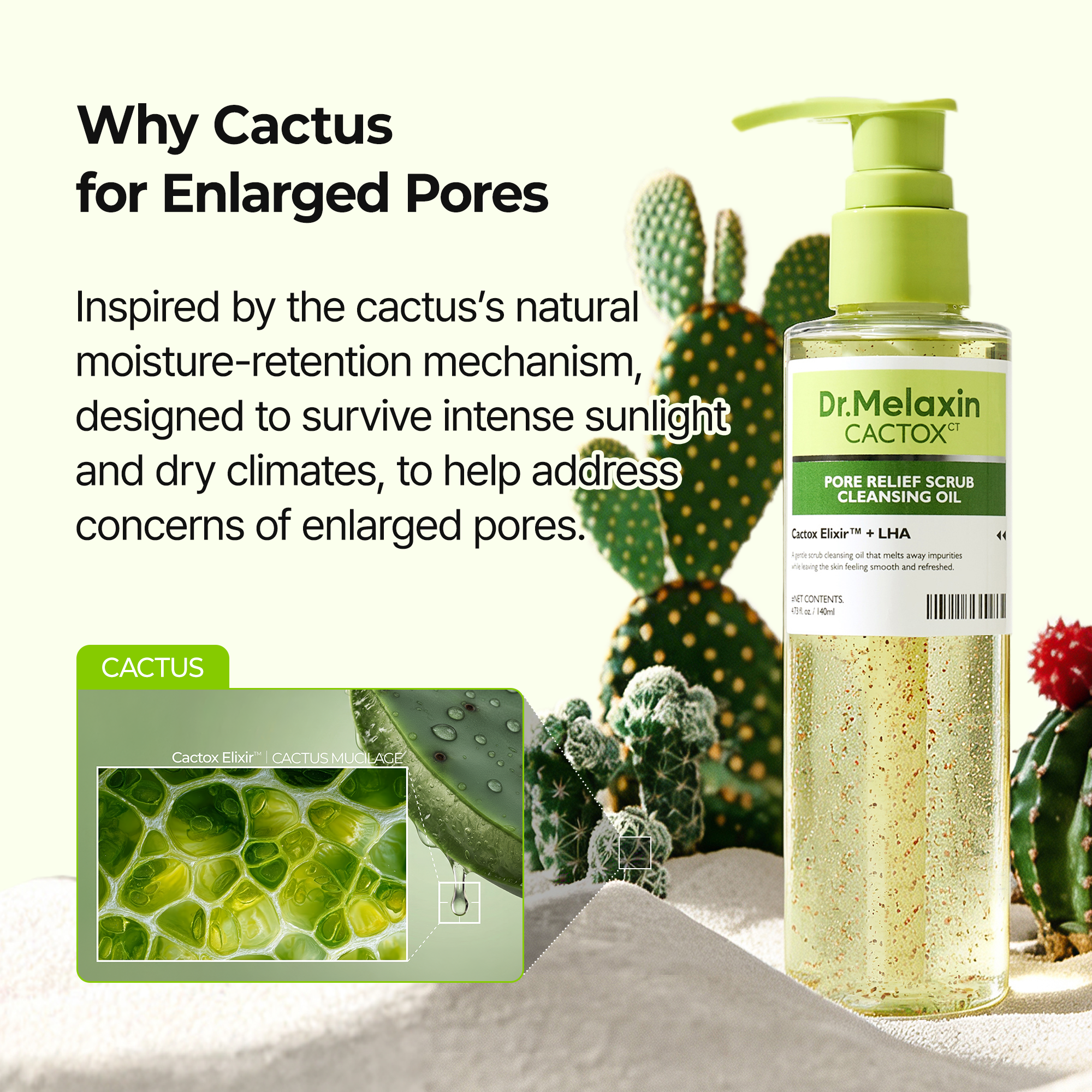 CACTOX Pore Relief Scrub Cleansing Oil