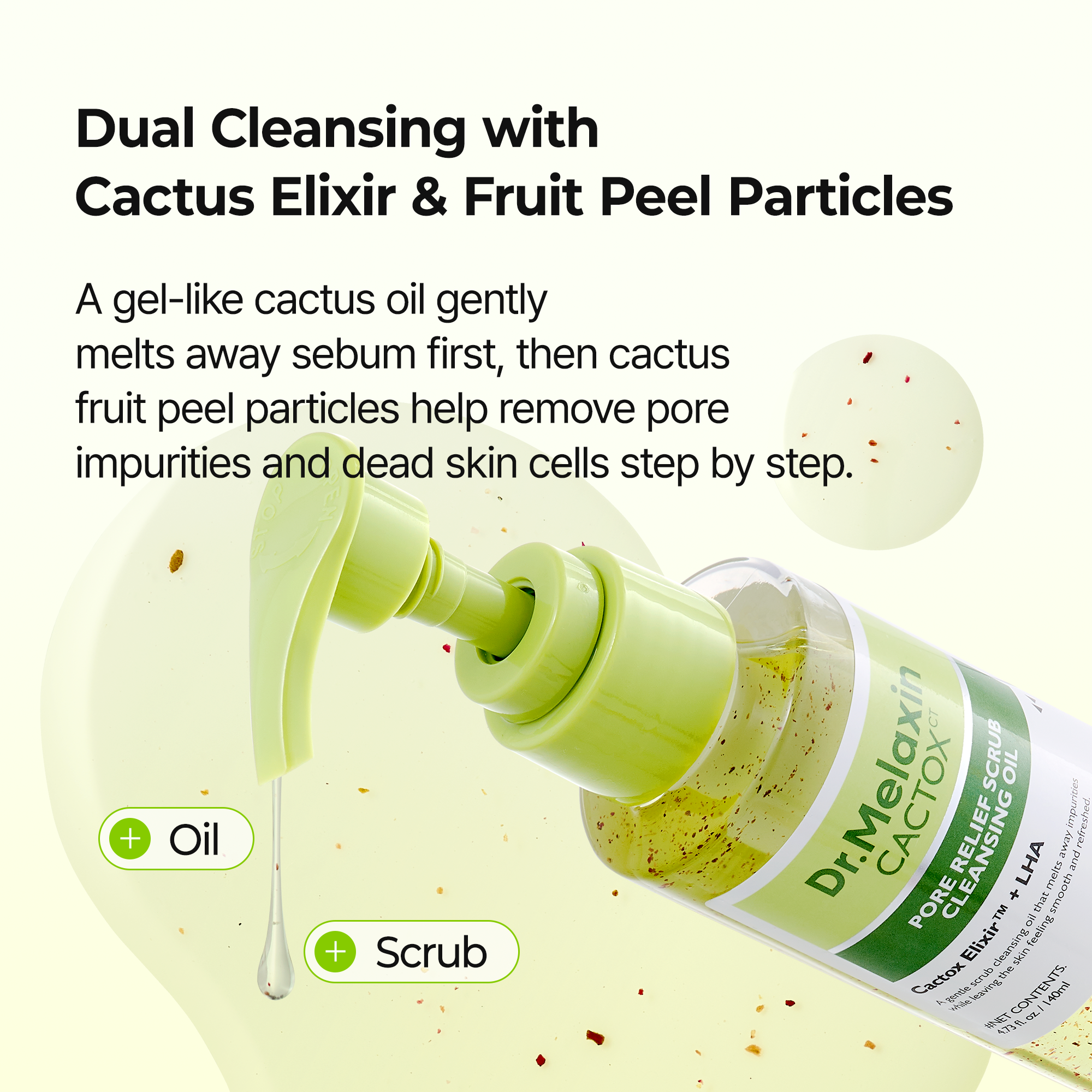 CACTOX Pore Relief Scrub Cleansing Oil